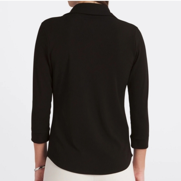 *NWT* Beacon Apparel lllona Collared Ribbed Knit Top - Picture 9 of 11